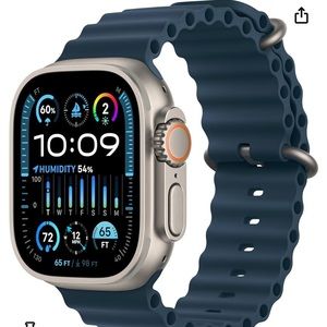 Apple Watch ultra 2 49mm titanium w blue band